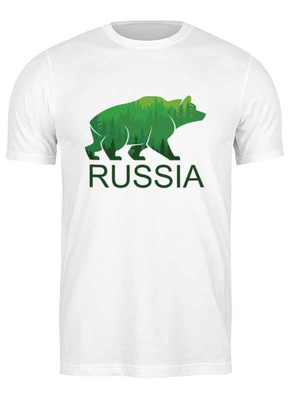 

Футболка мужская Printio Россия, russia белая 3XL, Белый, Россия, russia