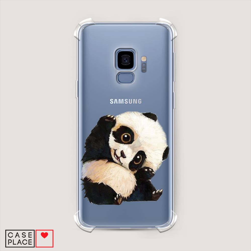 

Чехол Awog на Samsung Galaxy S9 "Большеглазая панда", Черный;синий;белый, 25751-1