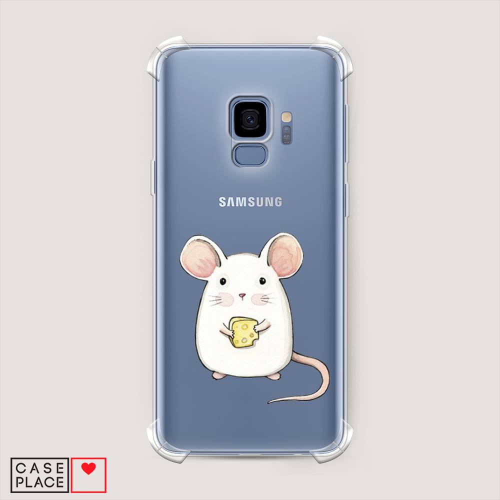 

Чехол Awog на Samsung Galaxy S9 "Мышка", Белый;розовый;прозрачный, 25751-1