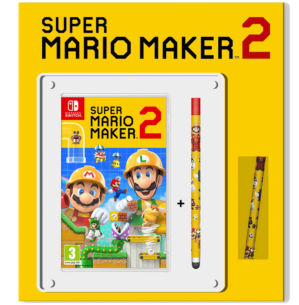 Игра Super Mario Maker 2 + Стилус для Nintendo Switch, русская версия