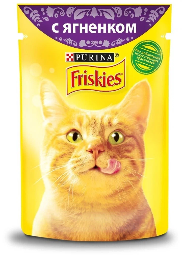 

Влажный корм для кошек Friskies ягненок в подливе, 85 г