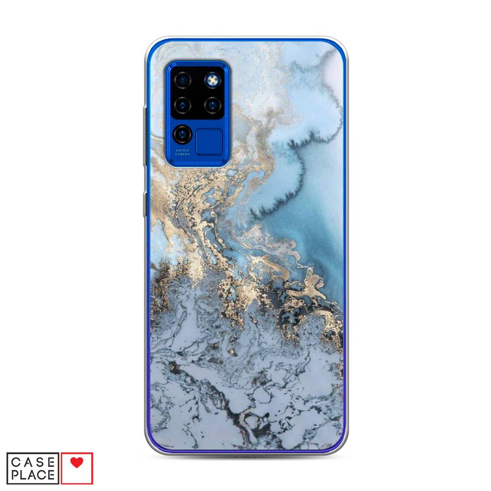 

Чехол Awog на Oukitel C21 / Оукитель C21 "Морозная лавина синяя", 230350-3