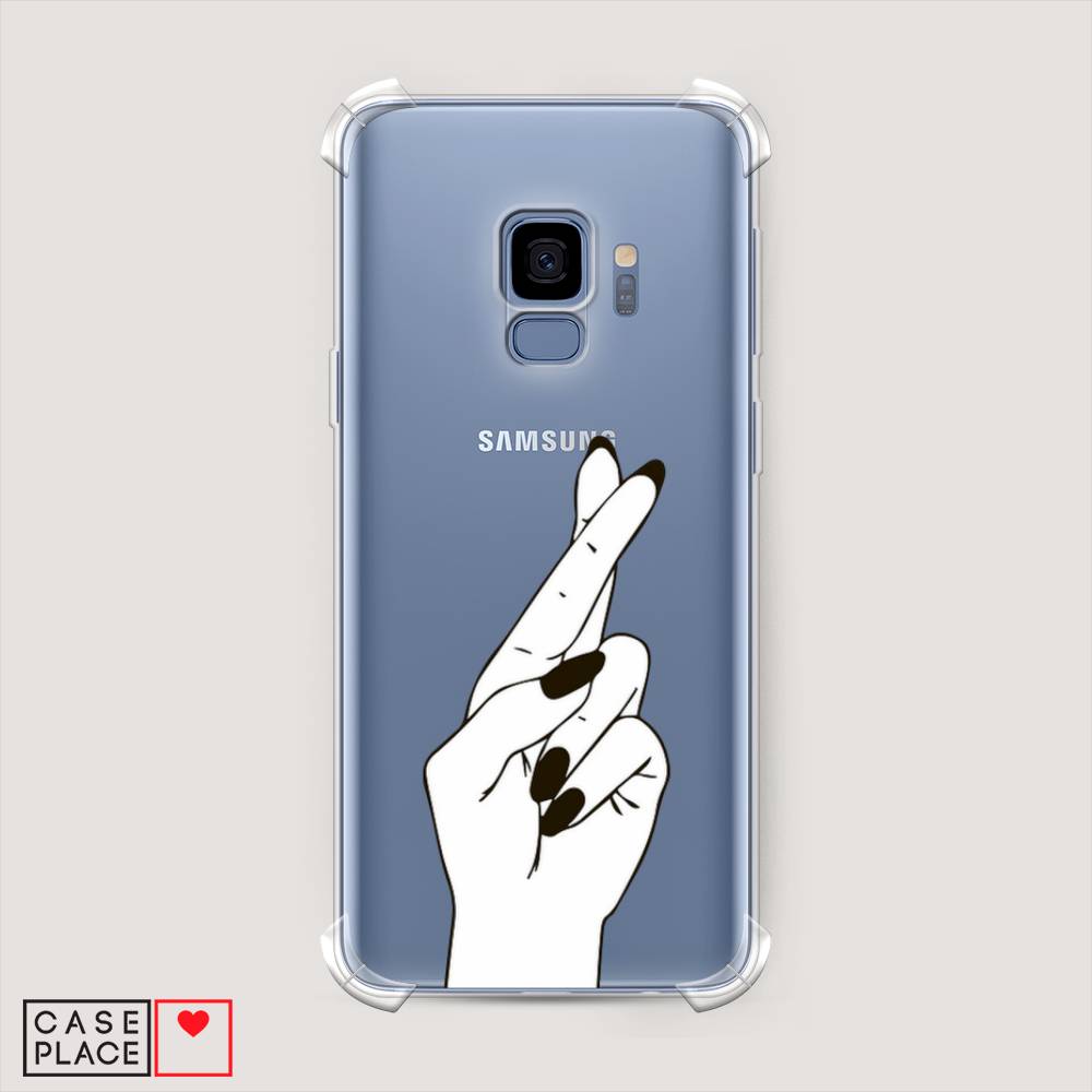 

Чехол Awog на Samsung Galaxy S9 "Пальцы графика", Серый, 25751-1
