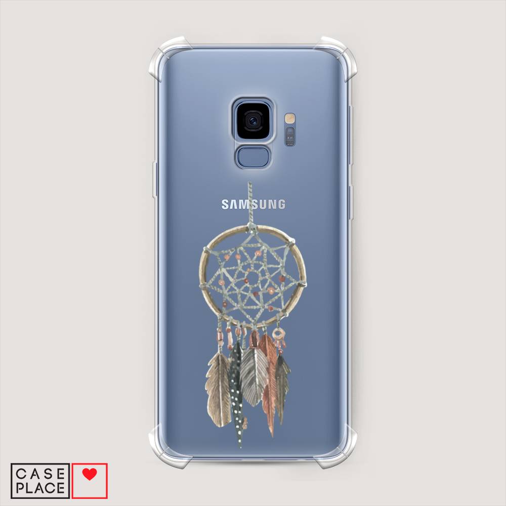 

Чехол Awog на Samsung Galaxy S9 "Ловец снов с перьями", Коричневый;зеленый, 25751-1