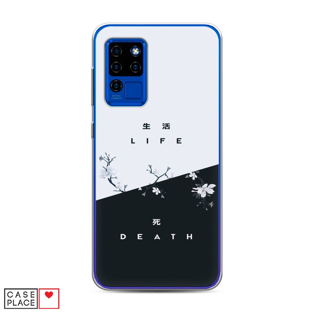 

Чехол Awog на Oukitel C21 / Оукитель C21 "Life and death", Черный;серый, 230350-7