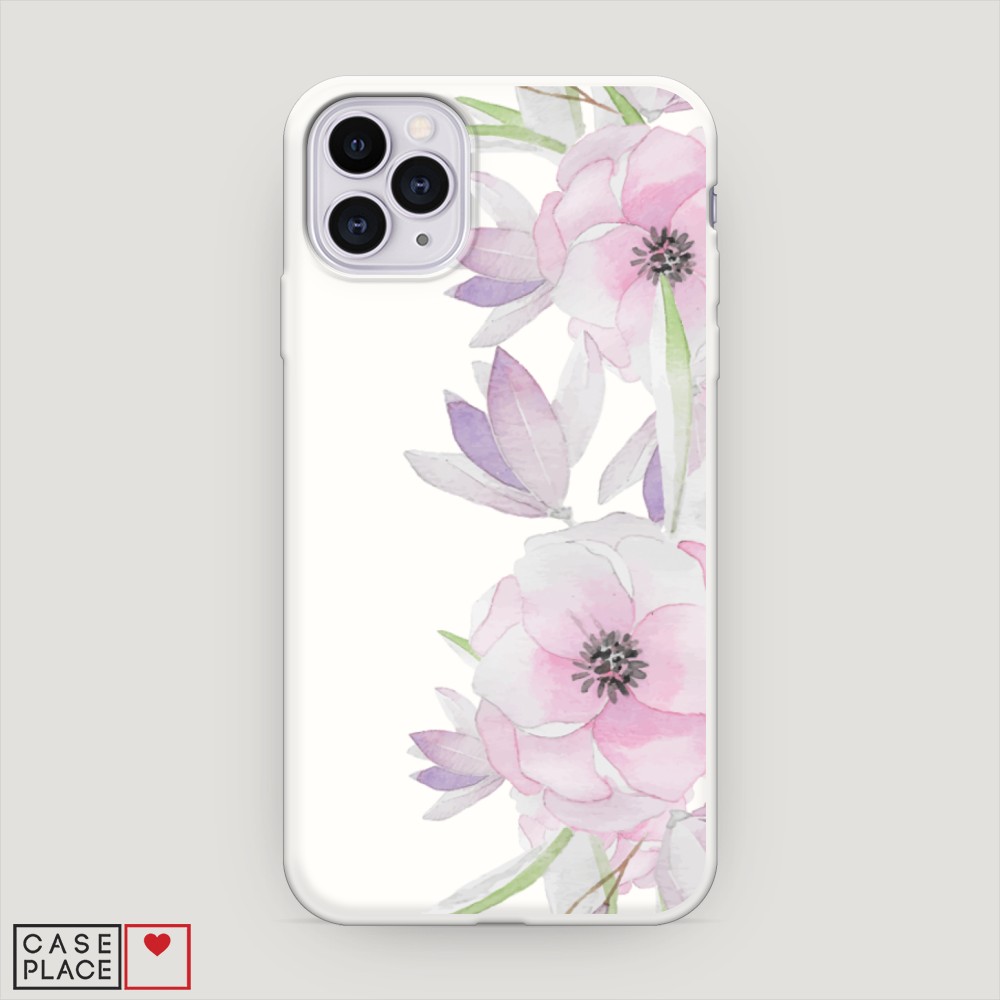 

Матовый силиконовый чехол "Нежные анемоны" на Apple iPhone 11 Pro, 12357-1