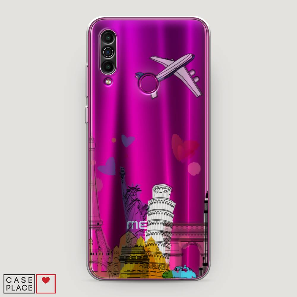 

Чехол Awog на Meizu M10 "Самолет путешествий", Желтый, 73850-10