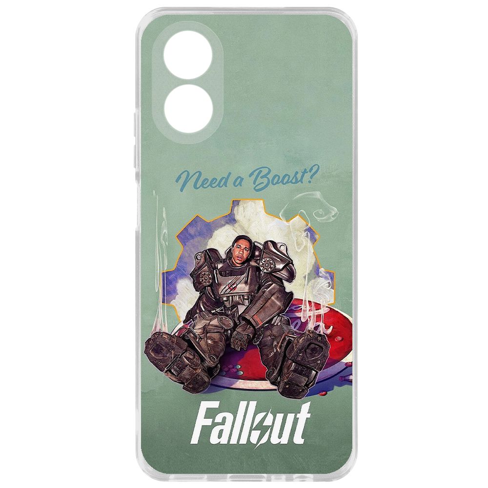 

Чехол-накладка Krutoff Clear Case Фоллаут (Fallout) - Нужно ускорение для Oppo A38 4G