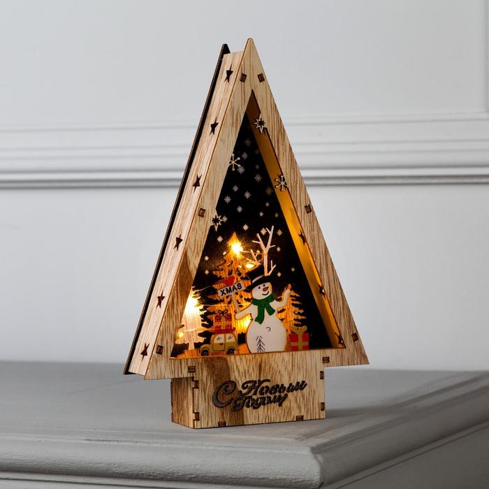 

Световая фигура Luazon Lighting Снеговик Р00011586 белый теплый, Снеговик