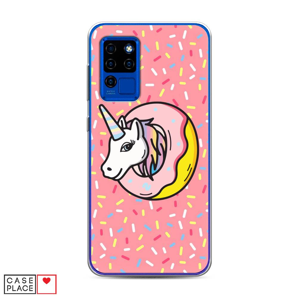 

Чехол Awog на Oukitel C21 / Оукитель C21 "Единорог в пончике", Розовый;желтый;белый, 230350-2