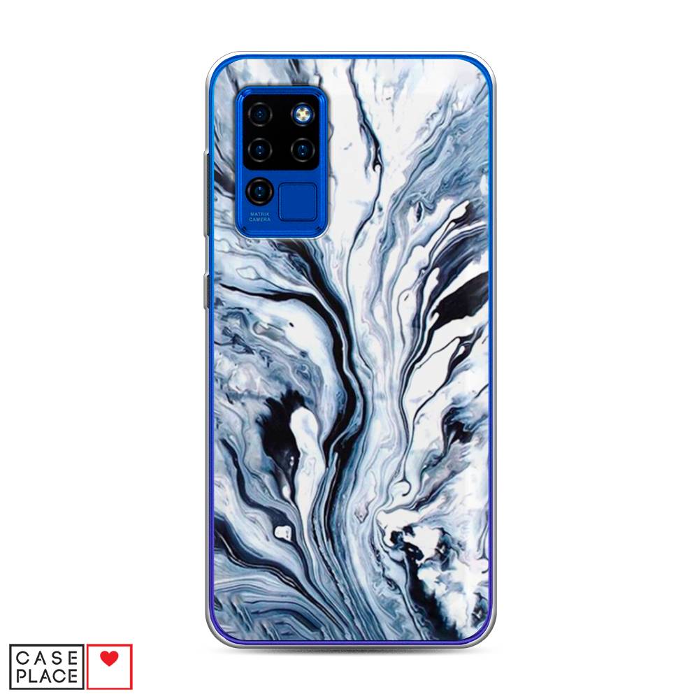

Чехол Awog на Oukitel C21 / Оукитель C21 "Голубой минерал мрамор", 230350-3