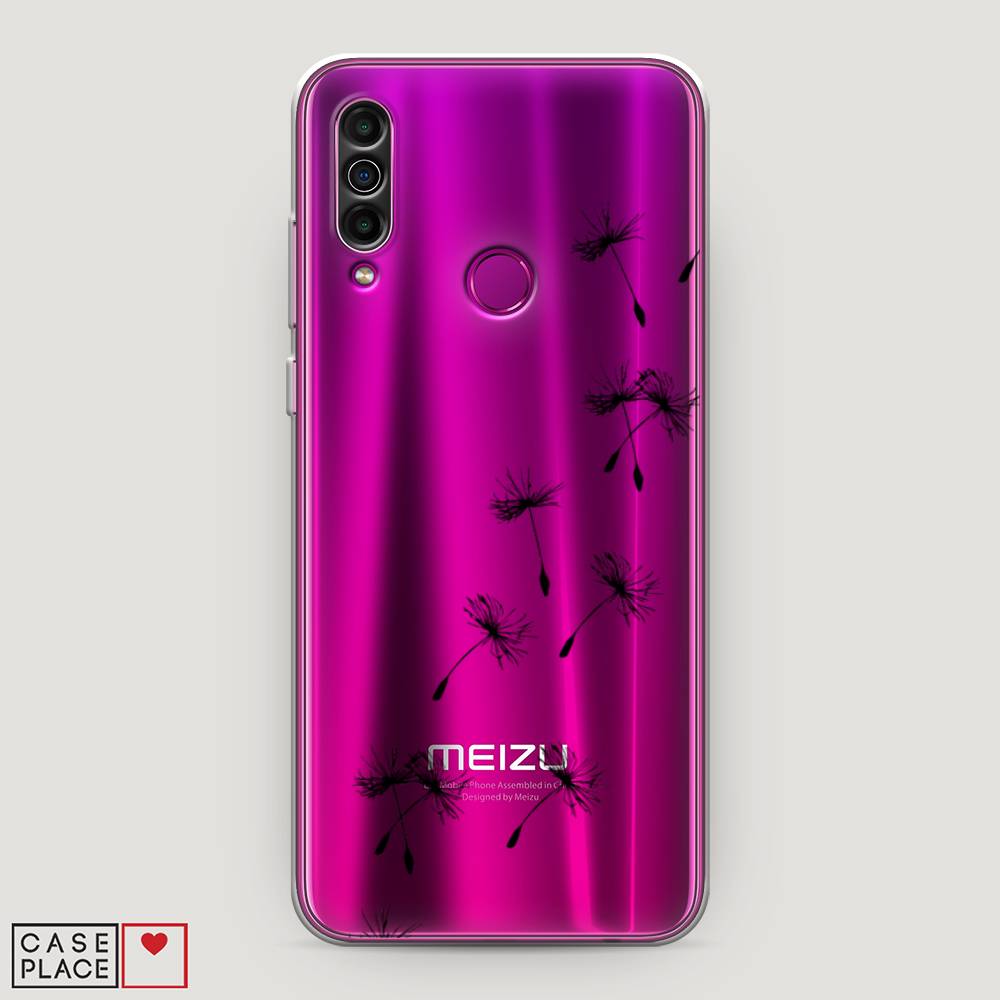 

Чехол Awog на Meizu M10 "Летящие одуванчики", Черный, 73850-8