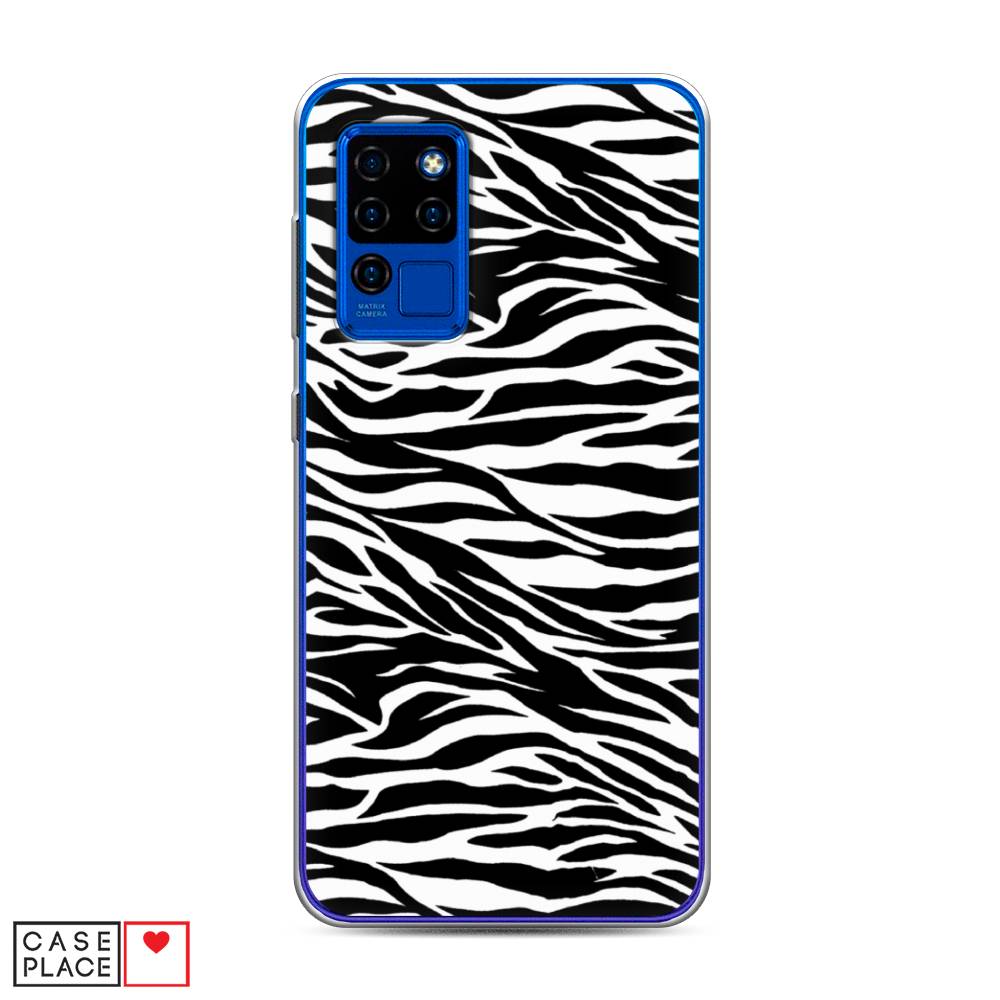 

Чехол Awog на Oukitel C21 / Оукитель C21 "Принт зебра", Белый;серый;черный, 230350-7