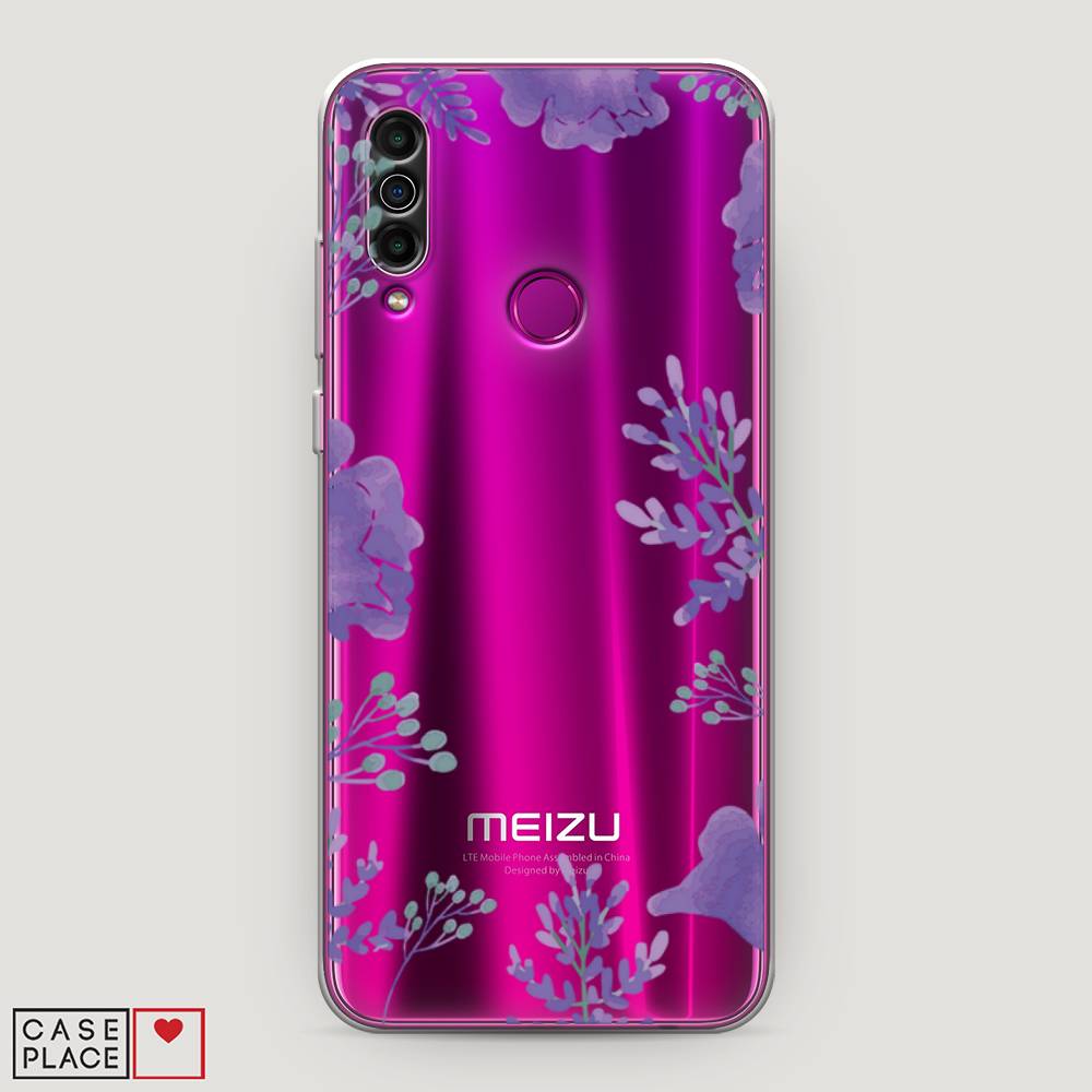 

Чехол Awog на Meizu M10 "Сиреневая цветочная рамка", Прозрачный;фиолетовый, 73850-8
