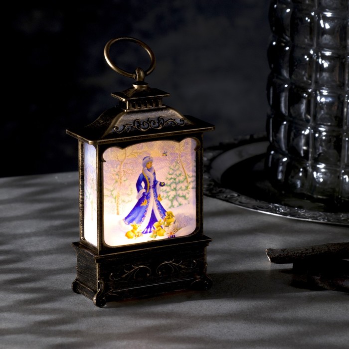 Светодиодная фигура «Снегурочка» 7.6x13.5x3.2 см, свечение тёплое белое