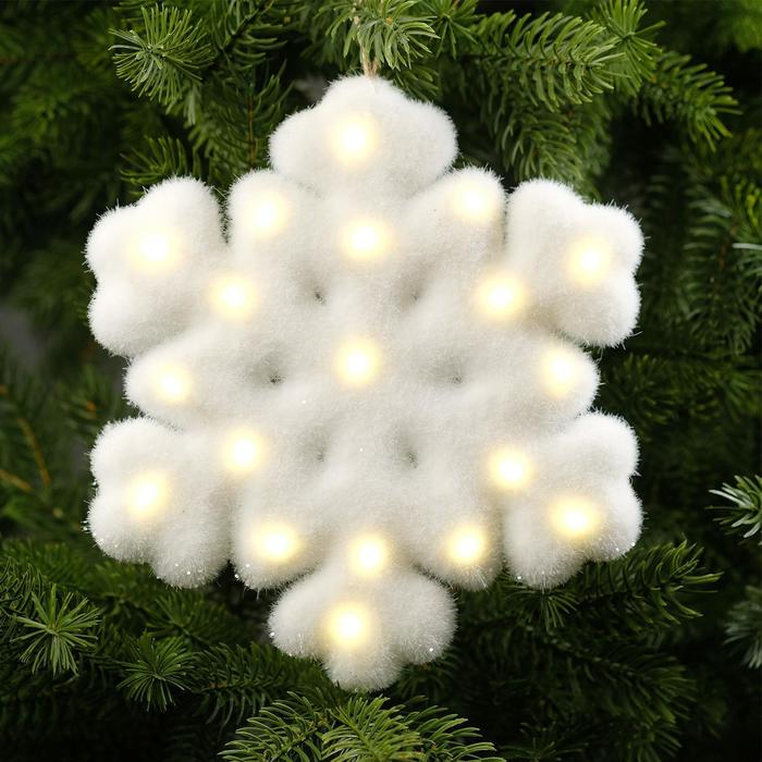

Световая фигура Luazon Lighting Снежинка Р00011586 белый теплый, Снежинка