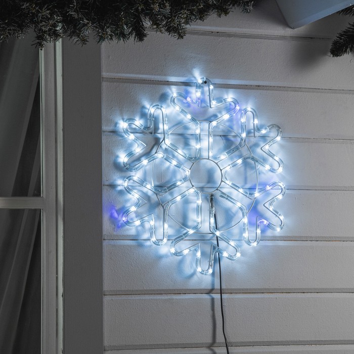 

Световая фигура Luazon Lighting Снежинка Р00011586 белый холодный; синий, Снежинка
