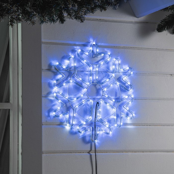 

Световая фигура Luazon Lighting Снежинка Р00011586 белый холодный; синий, Снежинка