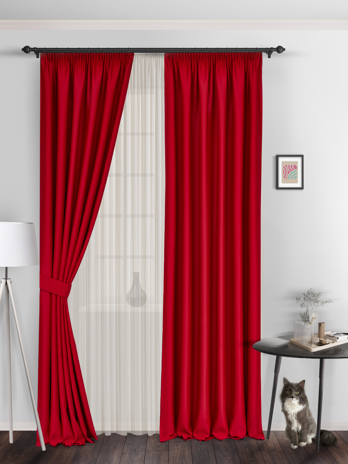 

Шторы блэкаут ВсеТканиТут bacio blackout 250х270 2 шт, bacio blackout