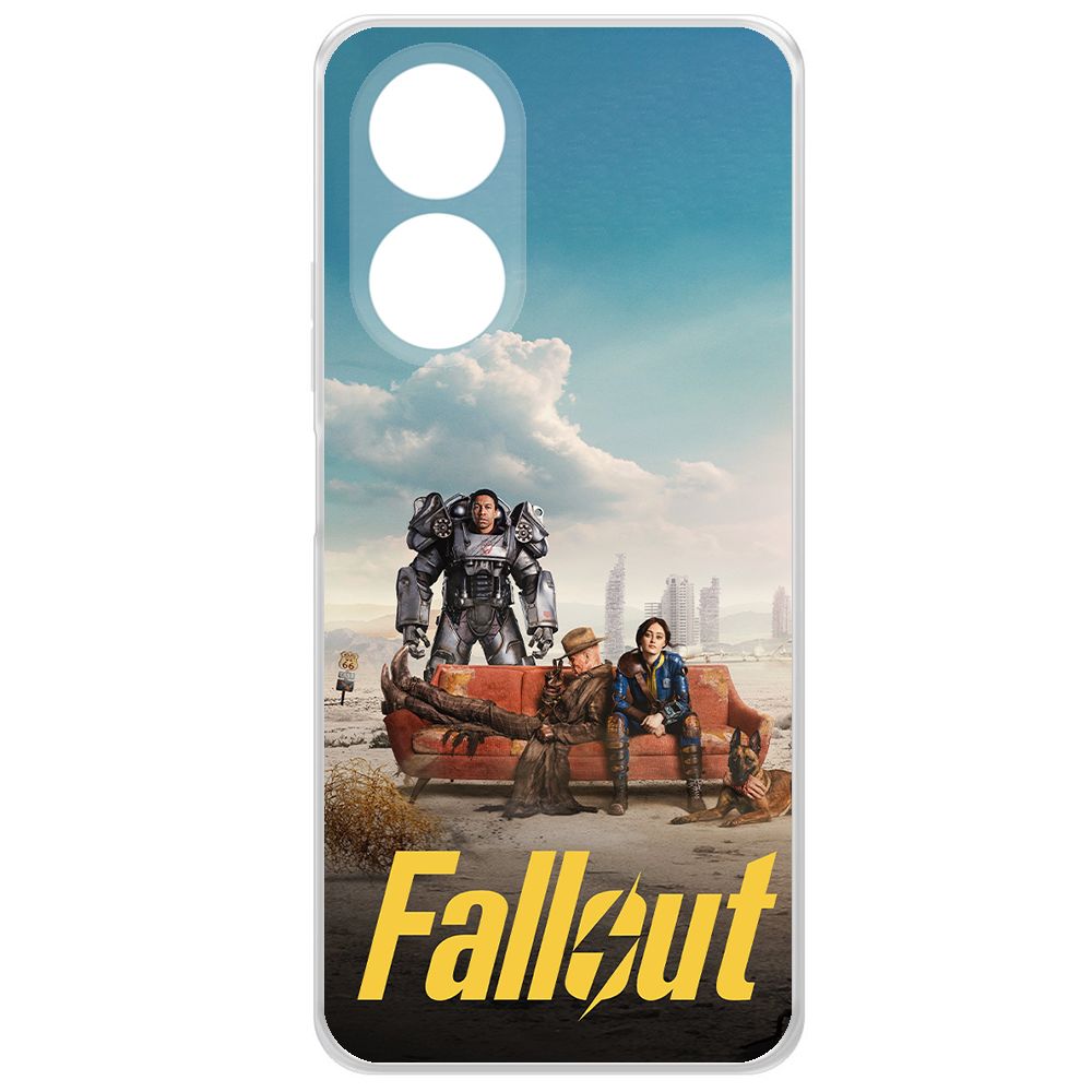 

Чехол-накладка Krutoff Clear Case Фоллаут (Fallout) - Постер для Oppo A58 4G, Прозрачный