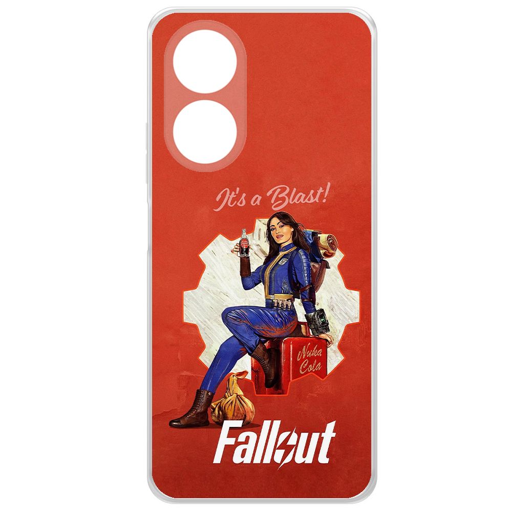 

Чехол-накладка Krutoff Clear Case Фоллаут (Fallout) - Это взрыв! для Oppo A58 4G, Прозрачный