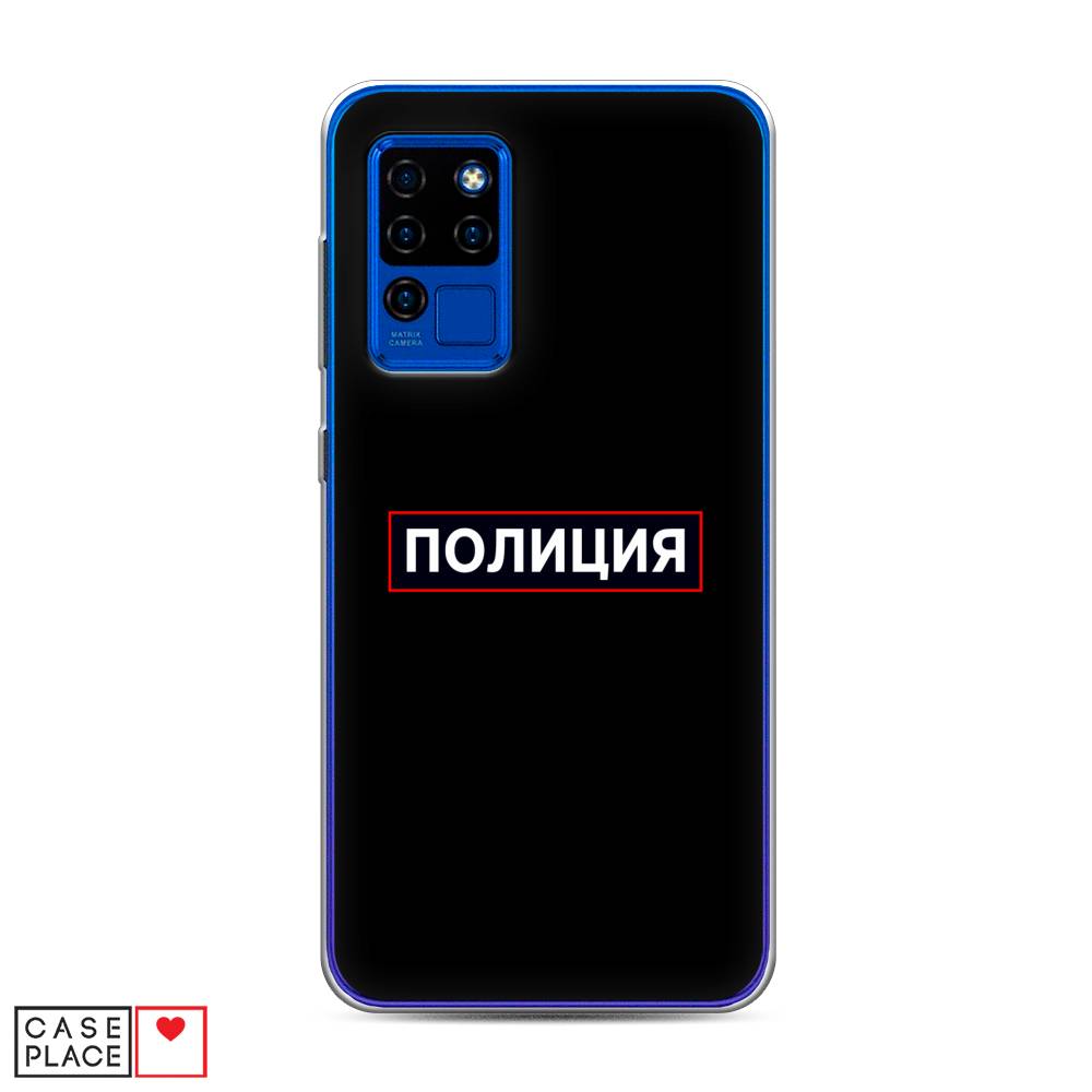 

Чехол Awog на Oukitel C21 / Оукитель C21 "Police logo", Черный;белый;красный, 230350-5