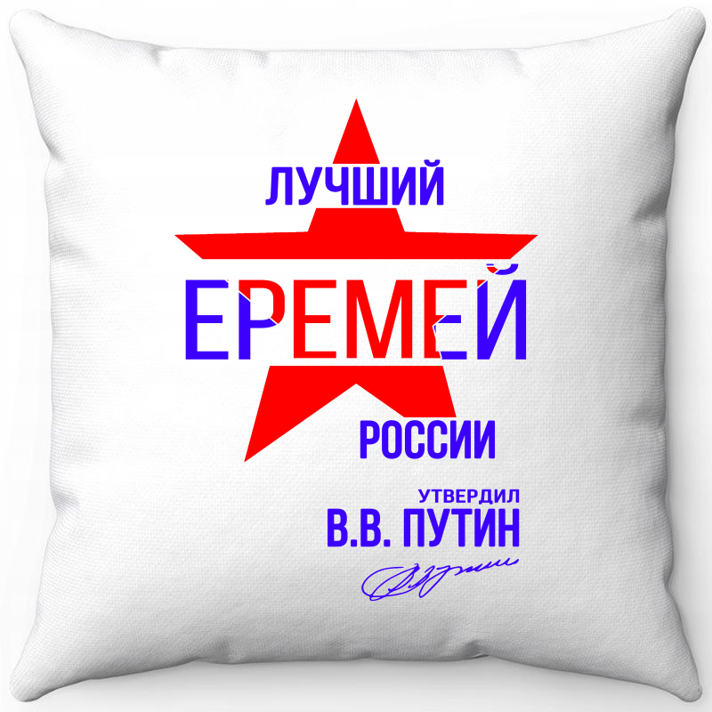 

Подушка декоративная Море Маек Белая 40х40, лучший Еремей россии, Белый, Белая 40х40