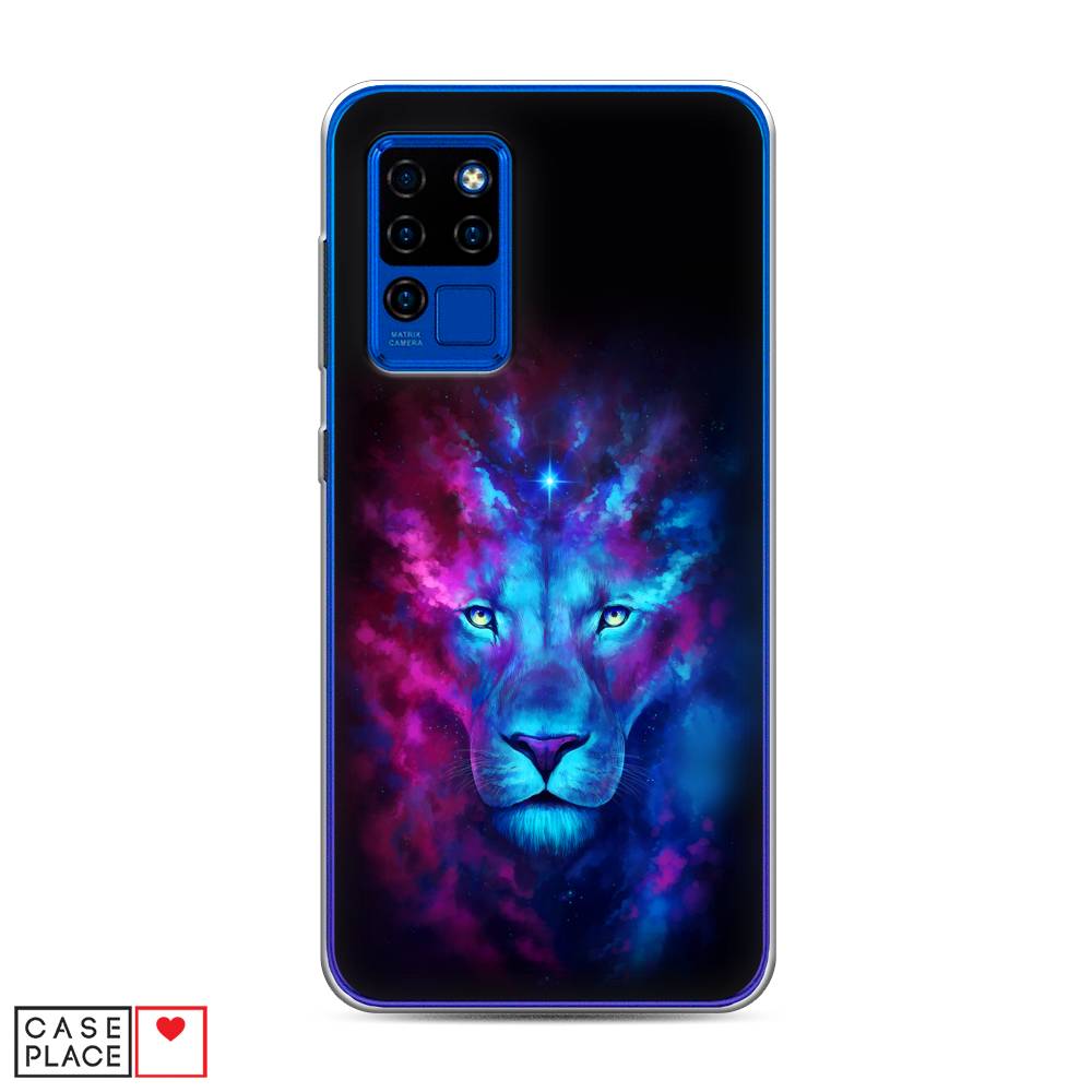 

Чехол Awog на Oukitel C21 / Оукитель C21 "Космический лев", Голубой, 230350-1
