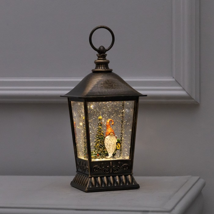 

Световая фигура Luazon Lighting Фонарь с гномом Р00011586 белый теплый, Фонарь с гномом