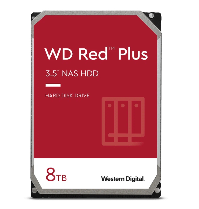 Внутренний жесткий диск Western Digital WD Red Plus NAS 8 ТБ (WD80EFZZ)