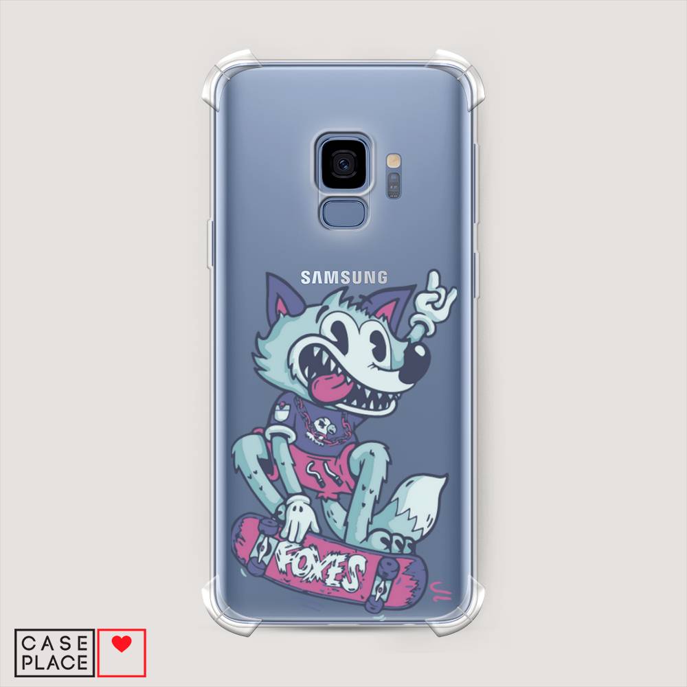 

Чехол Awog на Samsung Galaxy S9 "Foxes", Голубой;фиолетовый, 25751-1