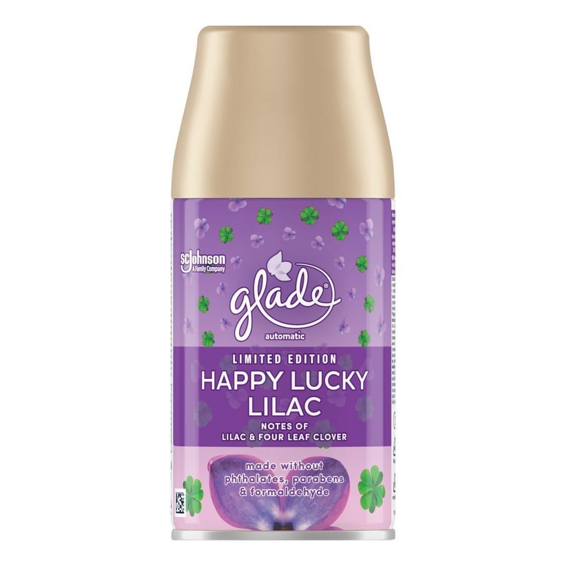 фото Сменный баллон для освежителя воздуха glade automatic happy lucky lilac сирень 269 мл