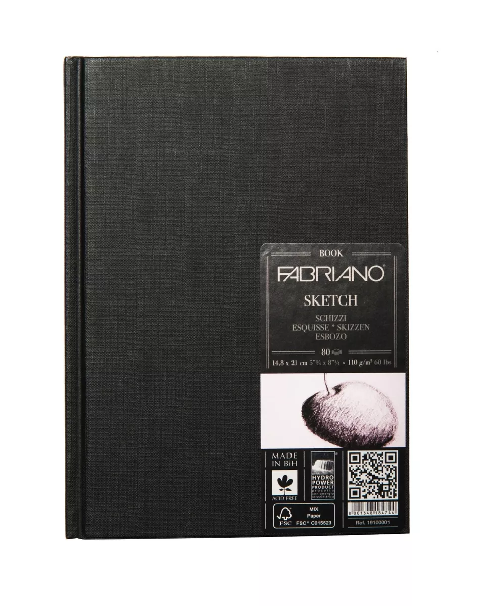 фото Блокнот для зарисовок fabriano sketchbook 80л148x210мм