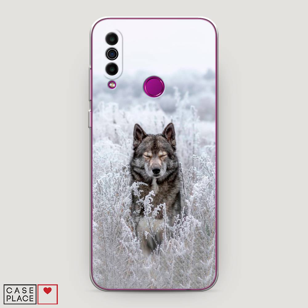 

Чехол Awog на Meizu M10 "Волк в поле", Белый;черный, 73850-1