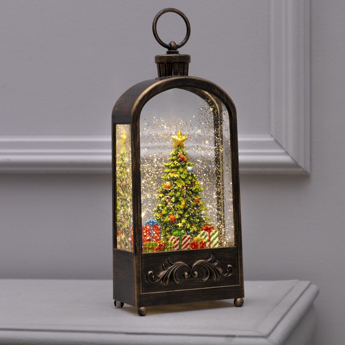 

Световая фигура Luazon Lighting Фонарь с елкой Р00011586 белый теплый, Фонарь с елкой