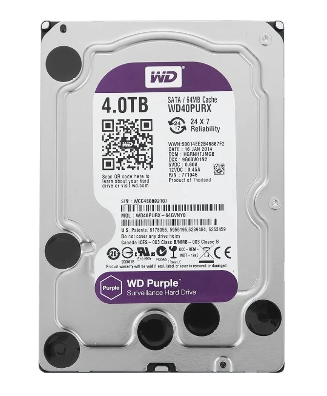 

Hdd Wd Wd40Purx 4 Тб, WD40PURX