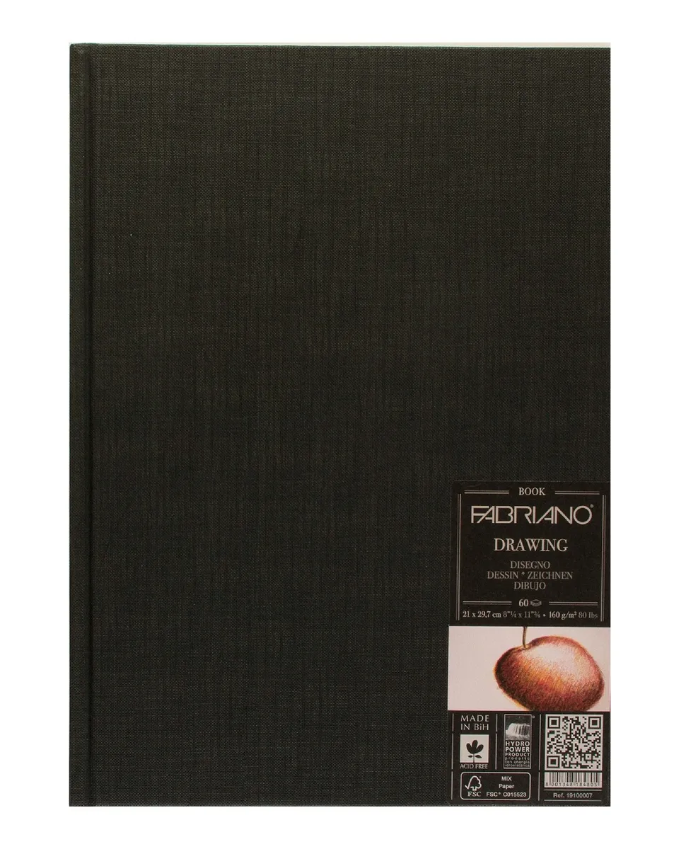 

Блокнот для зарисовок FABRIANO Drawingbook 60л. 210x297мм