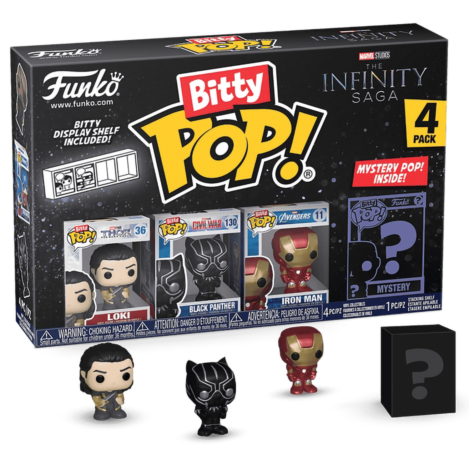 

Фигурка Funko Marvel Infinity Saga S4: Loki+B Panther+Iron Man+Mystery 4PK 71506