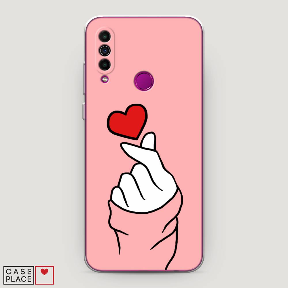 

Чехол Awog на Meizu M10 "Милое сердечко", Белый;красный;черный, 73850-7
