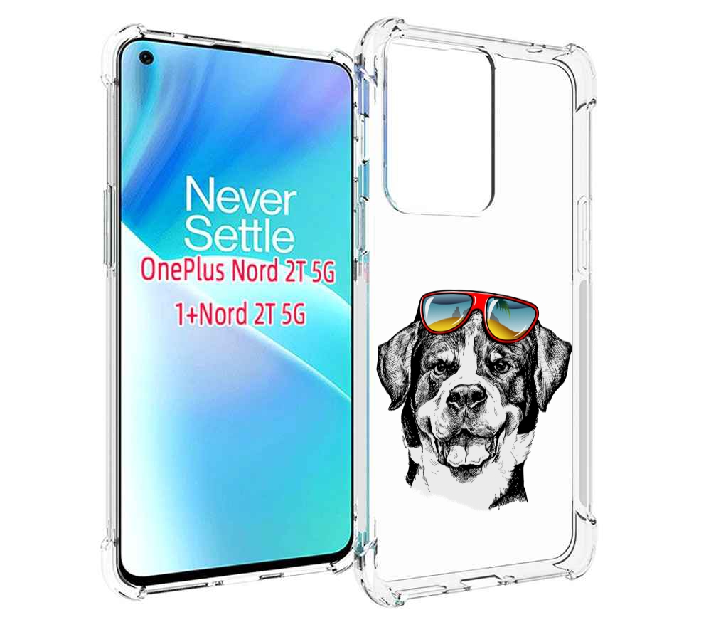 

Чехол MyPads счастливая собака для OnePlus Nord 2T, Прозрачный, Tocco