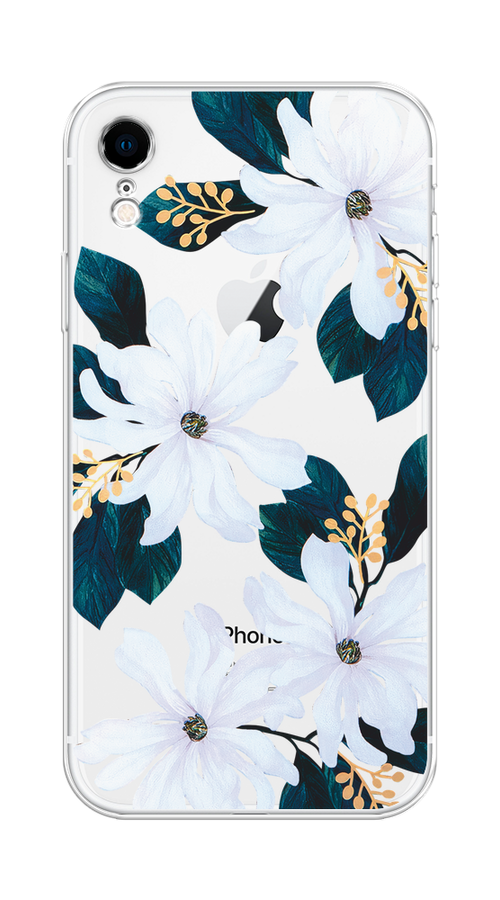 

Чехол Homey на Apple iPhone XR "Delilah Flower", Зеленый;белый, 12050-1
