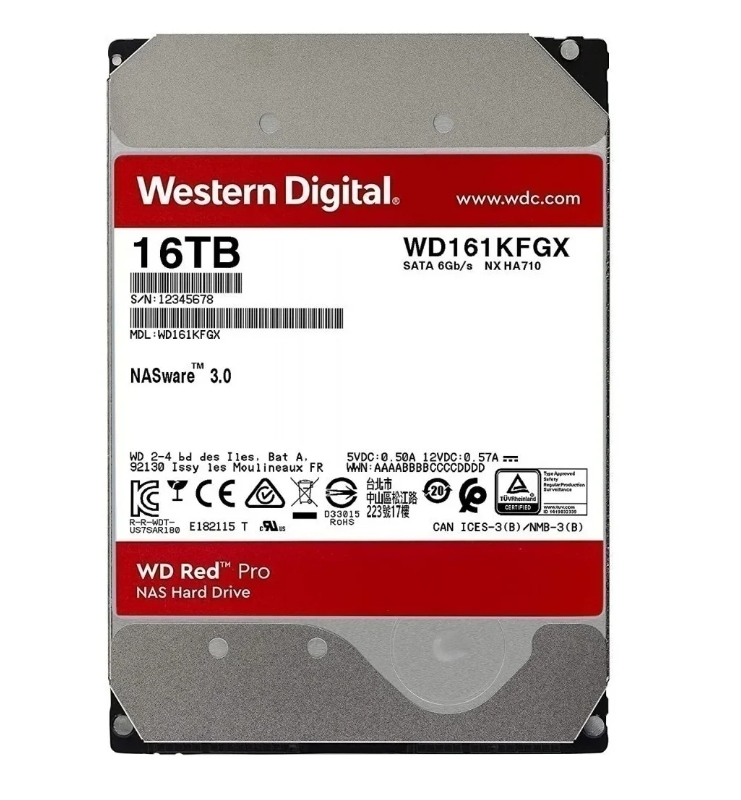 

HDD WD Red Pro WD161KFGX 16 ТБ, Red Pro WD161KFGX