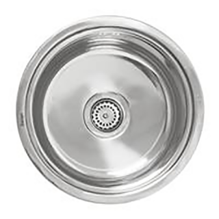 Мойка для кухни врезная из нержавеющей стали SINKLIGHT N 420 0.8/170 1P глянец