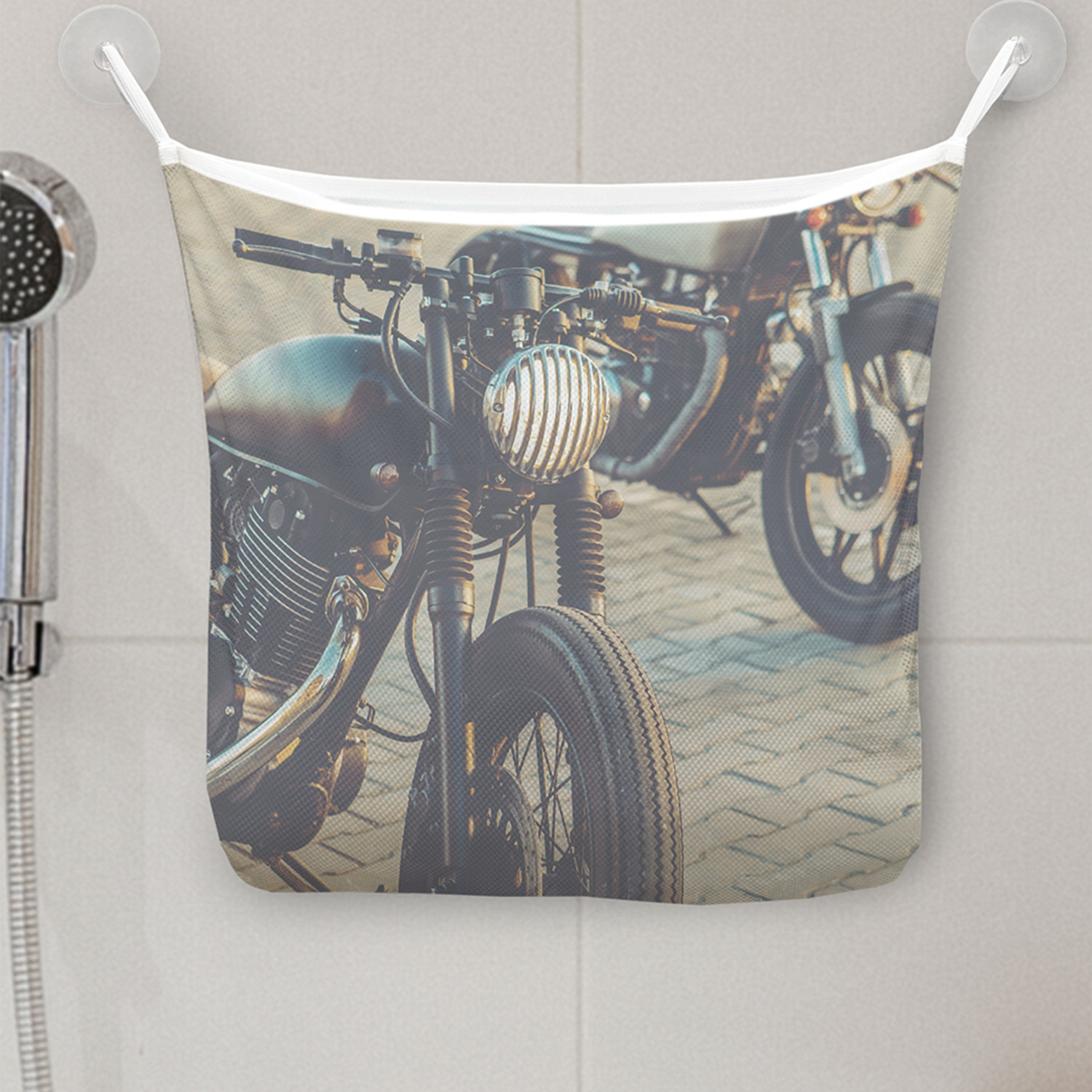 

Сетка для игрушек в ванну JoyArty Cafe Racer на присосках 39x33 см, Черный, Cafe Racer