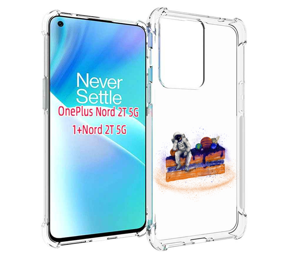 

Чехол MyPads торт с планетами для OnePlus Nord 2T, Прозрачный, Tocco