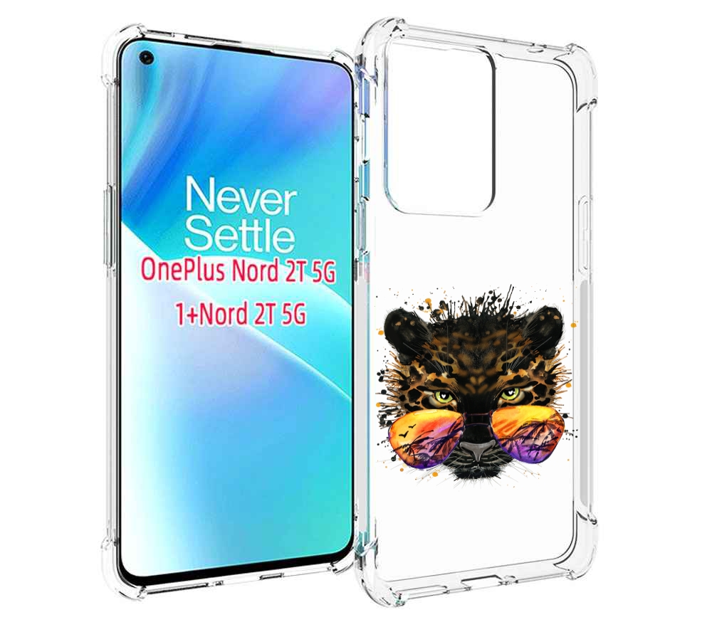 

Чехол MyPads тропический леопард для OnePlus Nord 2T, Прозрачный, Tocco