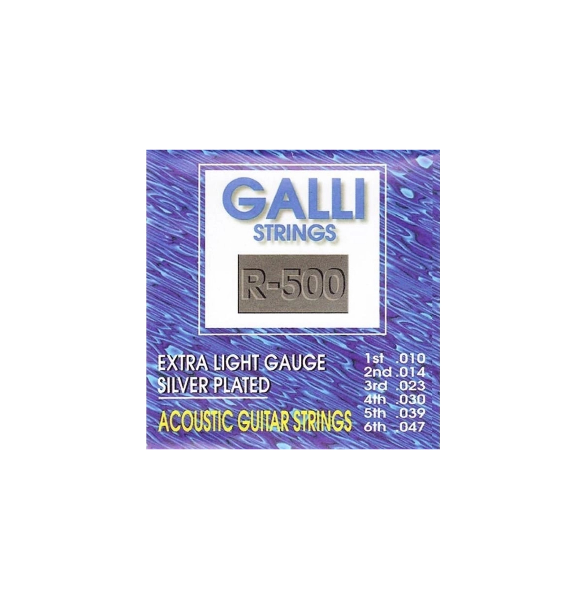 

Galli R500 - Струны для акустических гитар Silver Plated Extra Light
