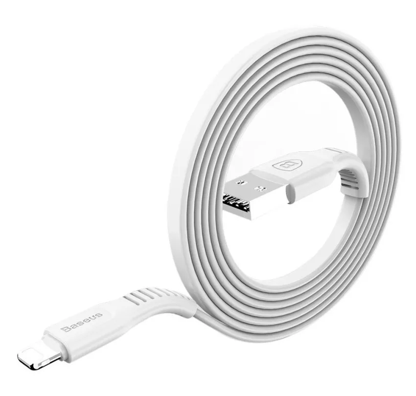 

Кабель Baseus Tough USB - Lightning, 2А, 1 м, белый