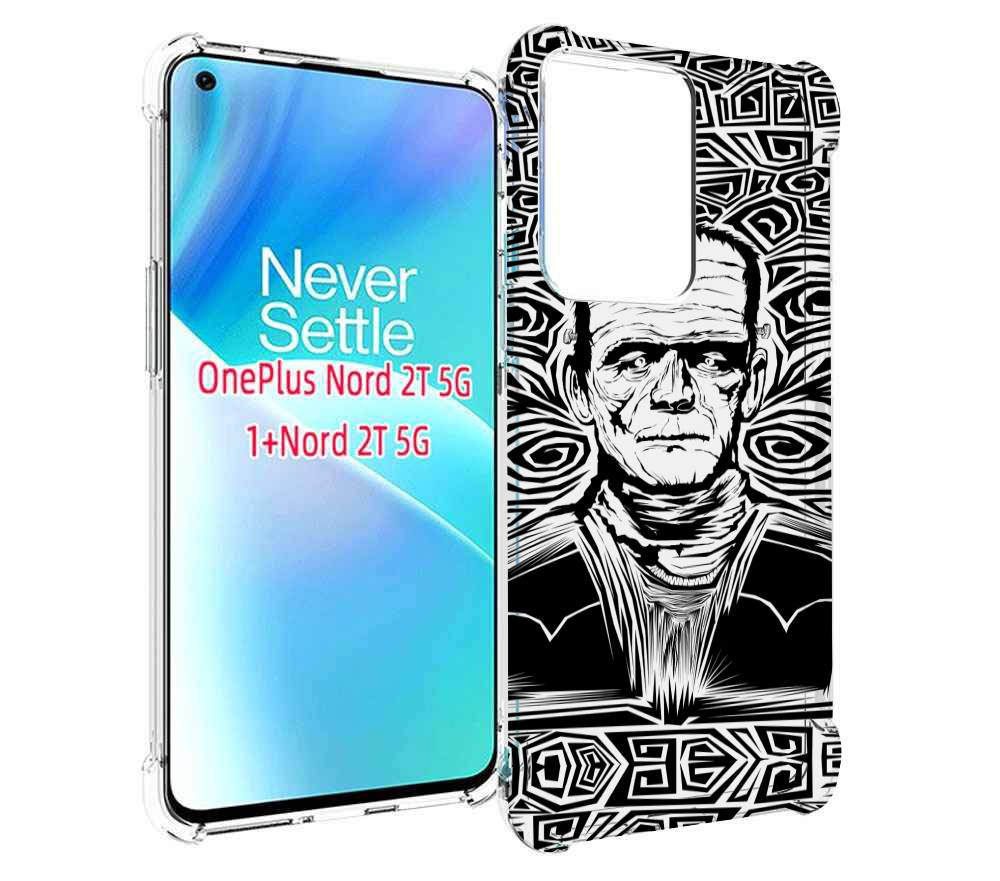 

Чехол MyPads франкенштейн черно белый для OnePlus Nord 2T, Прозрачный, Tocco