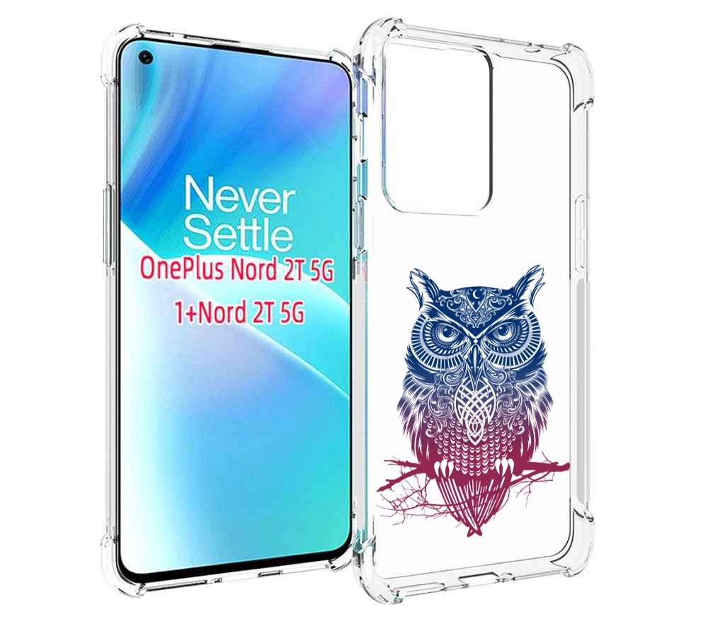 

Чехол MyPads хиппи сова для OnePlus Nord 2T, Прозрачный, Tocco